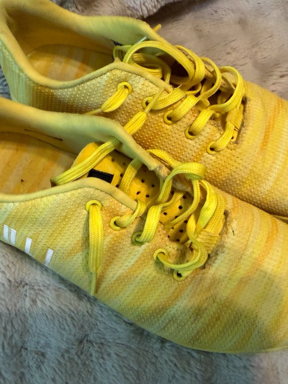 Men's No Bull Training Sneakers Yellow White 11.5 - Picture 3 of 9